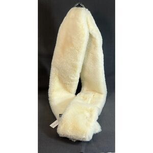 NWT Faux Fur Stole Wrap Scarf Shawl Elegant Ivory Bridal Wedding Winter 72"